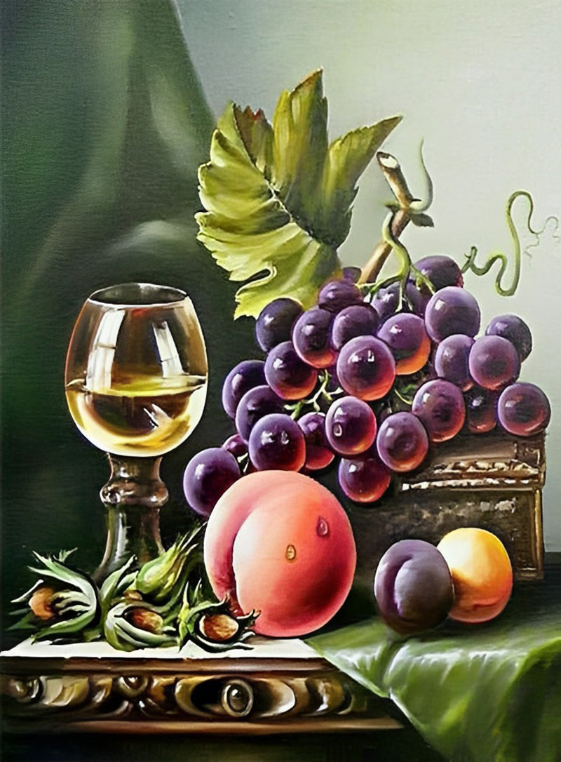 Champagne and Fruits Diamond Painting
