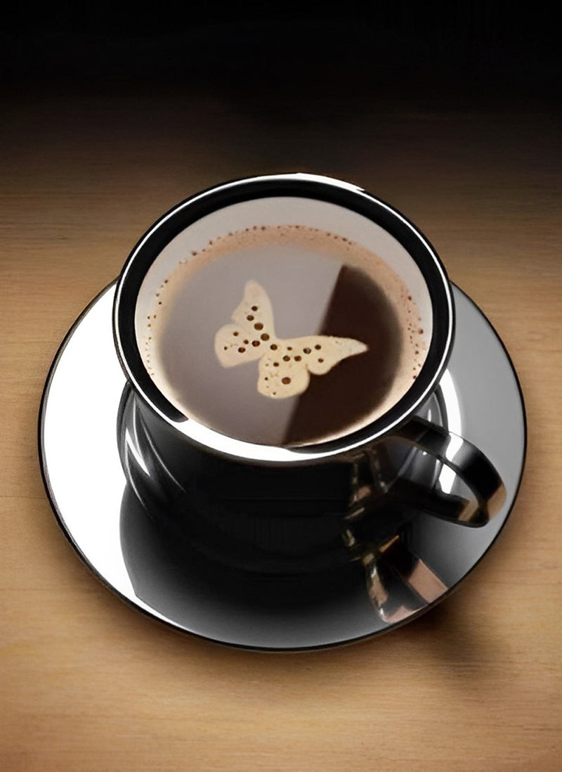 Coffee and Butterfly Diamond Painting