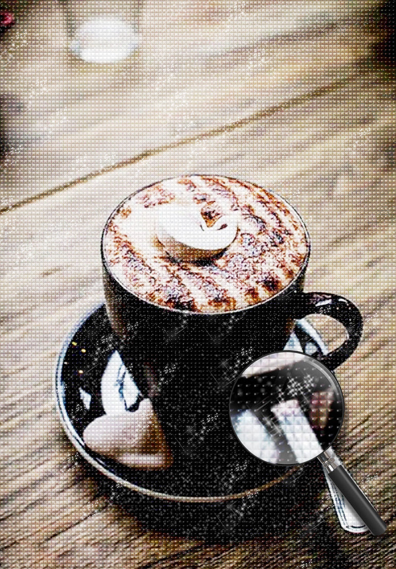 A Cup of Cappuccino Diamond Painting