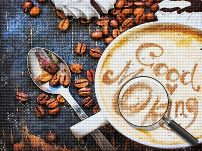 Coffee and Coffee Beans Diamond Painting