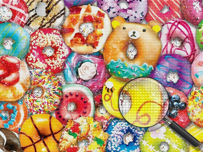 Colorful Donuts 5D DIY Diamond Painting Kits