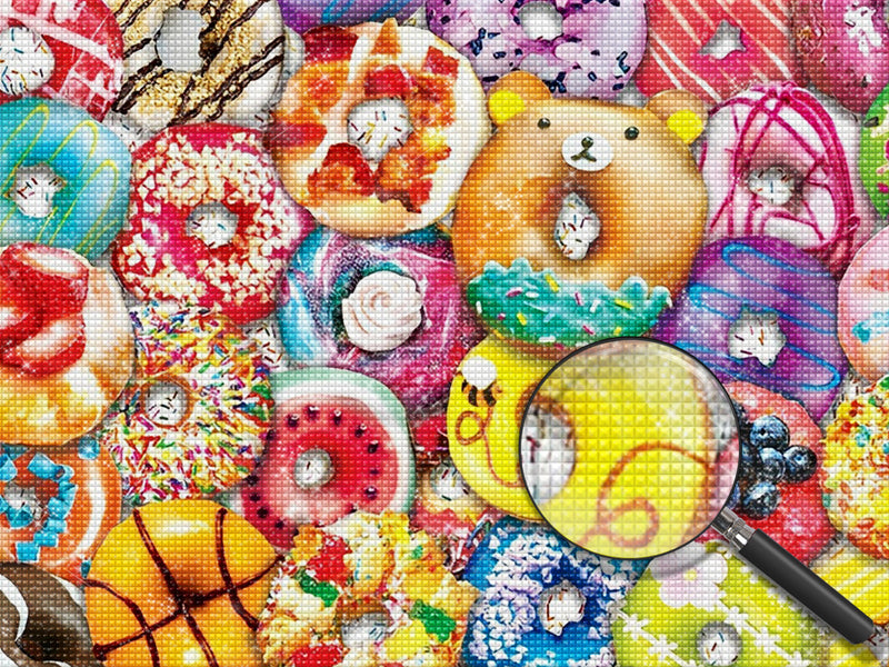 Colorful Donuts 5D DIY Diamond Painting Kits