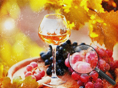 Wine and Grapes Diamond Painting