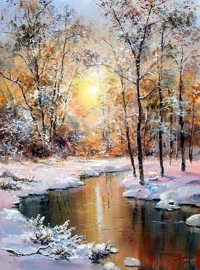 Snow Forest Diamond Painting