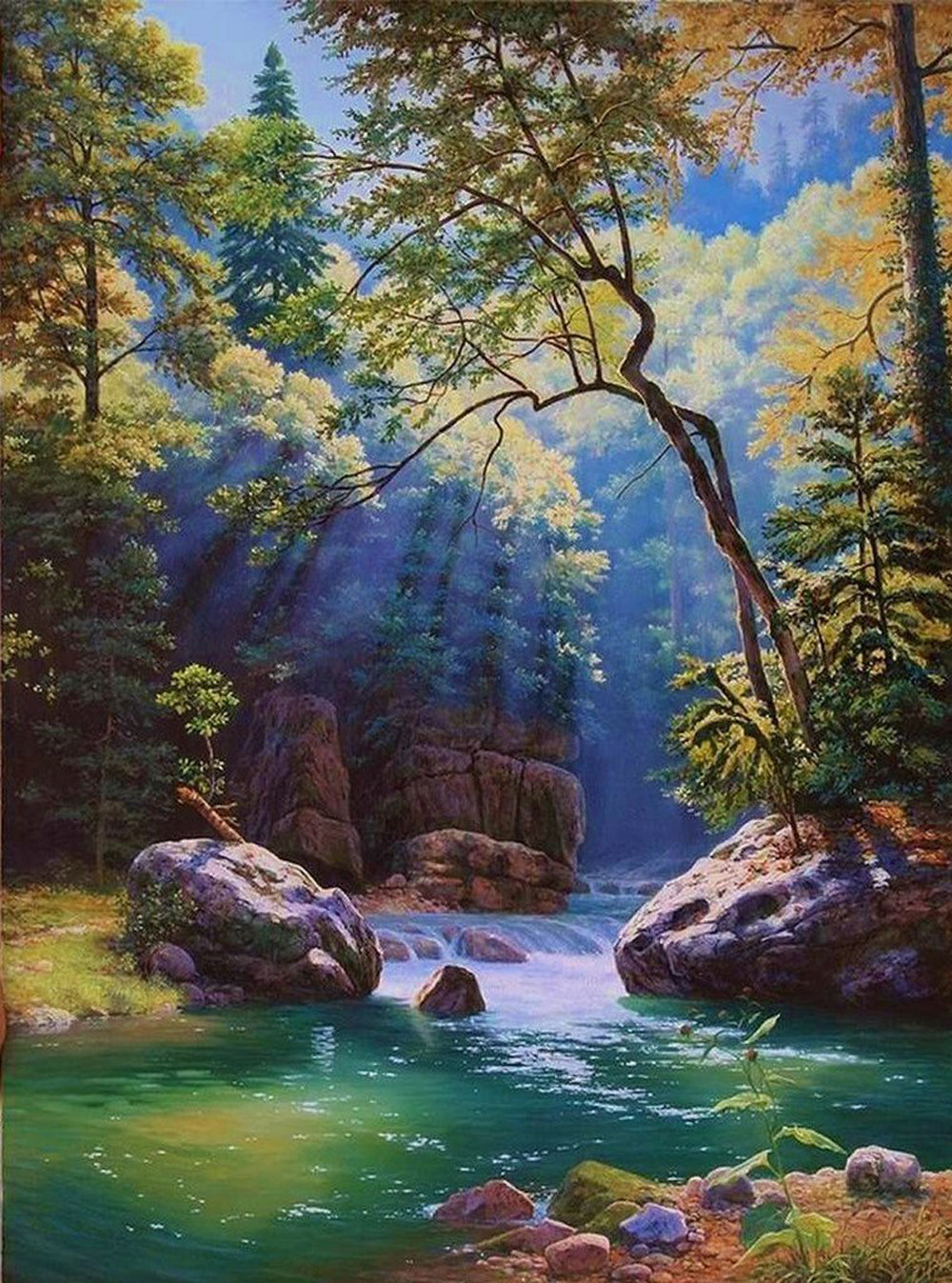 Forest under the Sun Diamond Painting