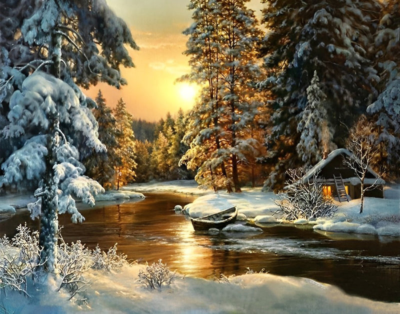 Winter Forest Diamond Painting