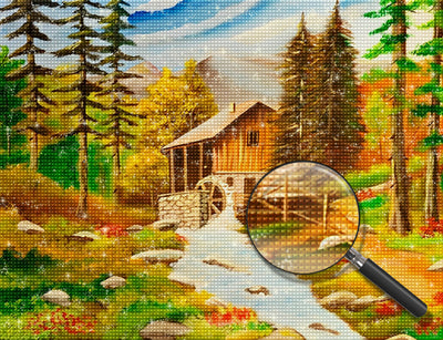 Cottage and Autumn Forest 5D DIY Diamond Painting Kits