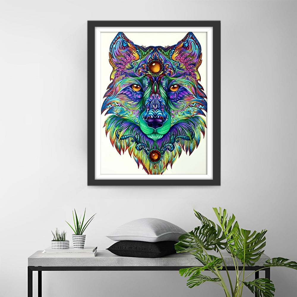 Multicolor Fox Diamond Painting