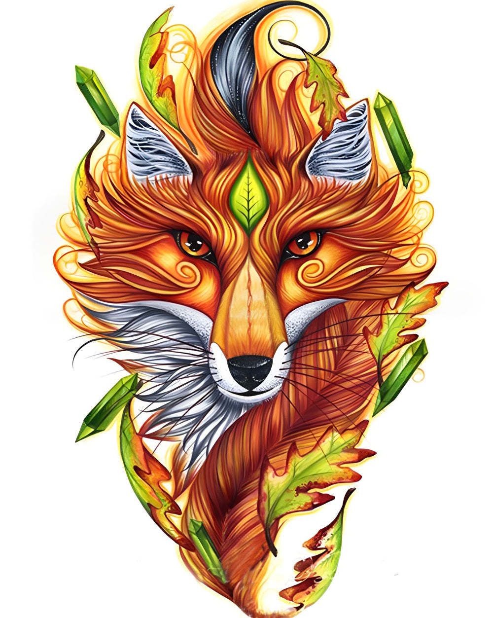 Red Fox with Curly Hair Diamond Painting