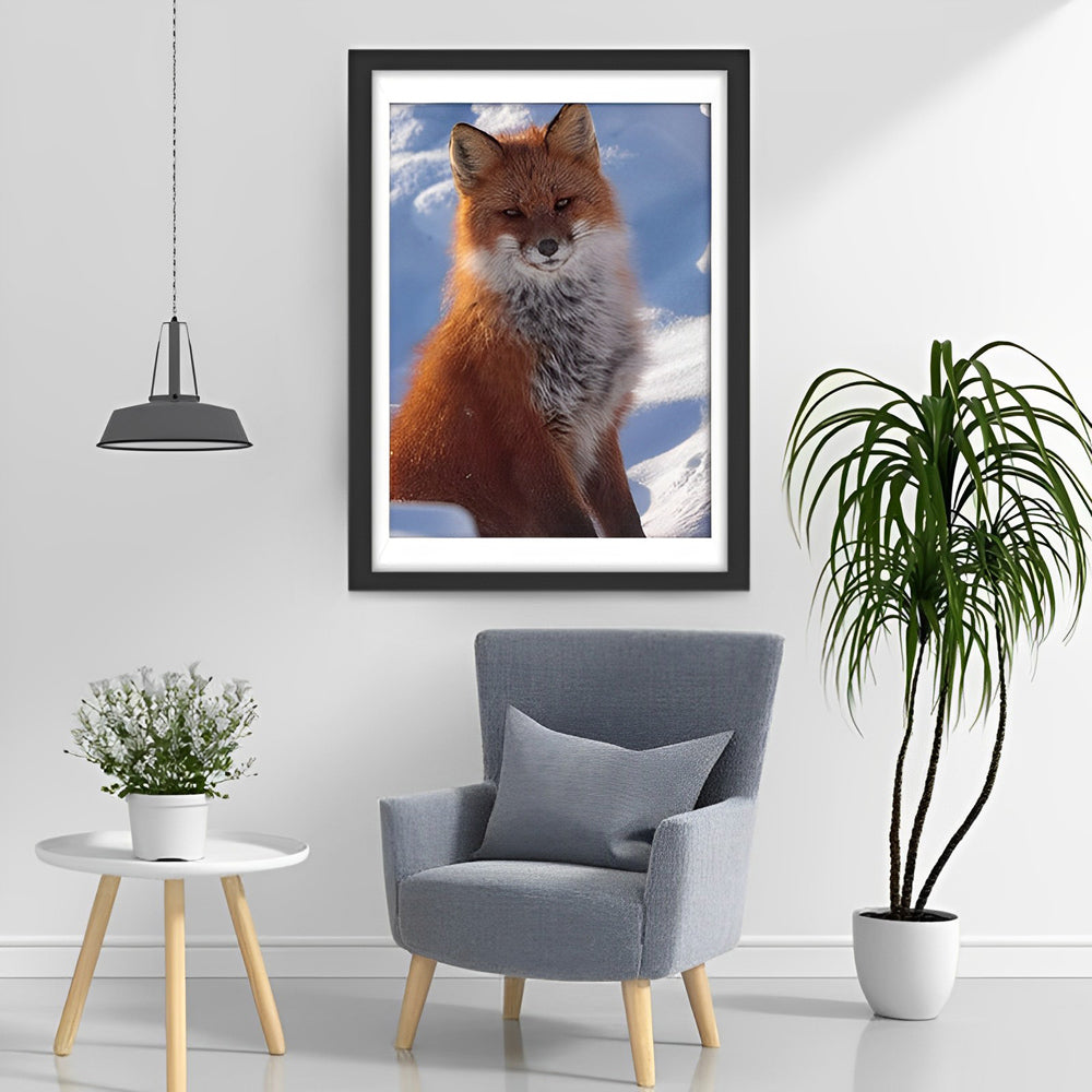 Red Fox in the Snow Diamond Painting