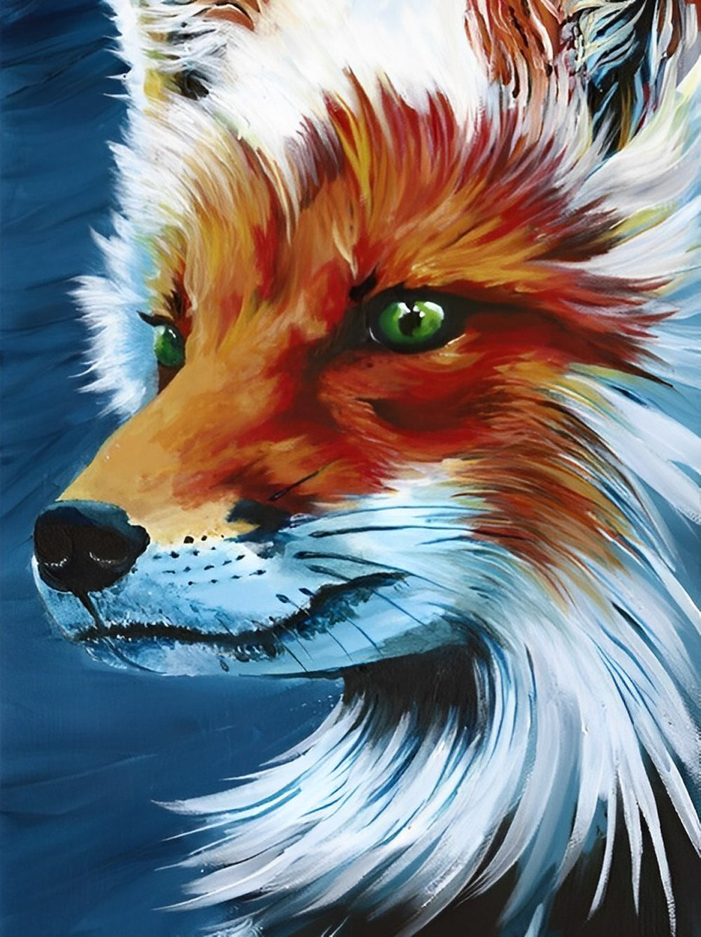 Profile of Red Fox Diamond Painting