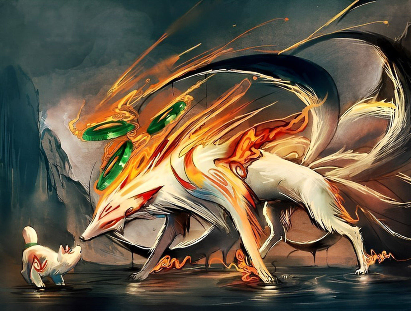 Nine-Tailed Fox Diamond Painting