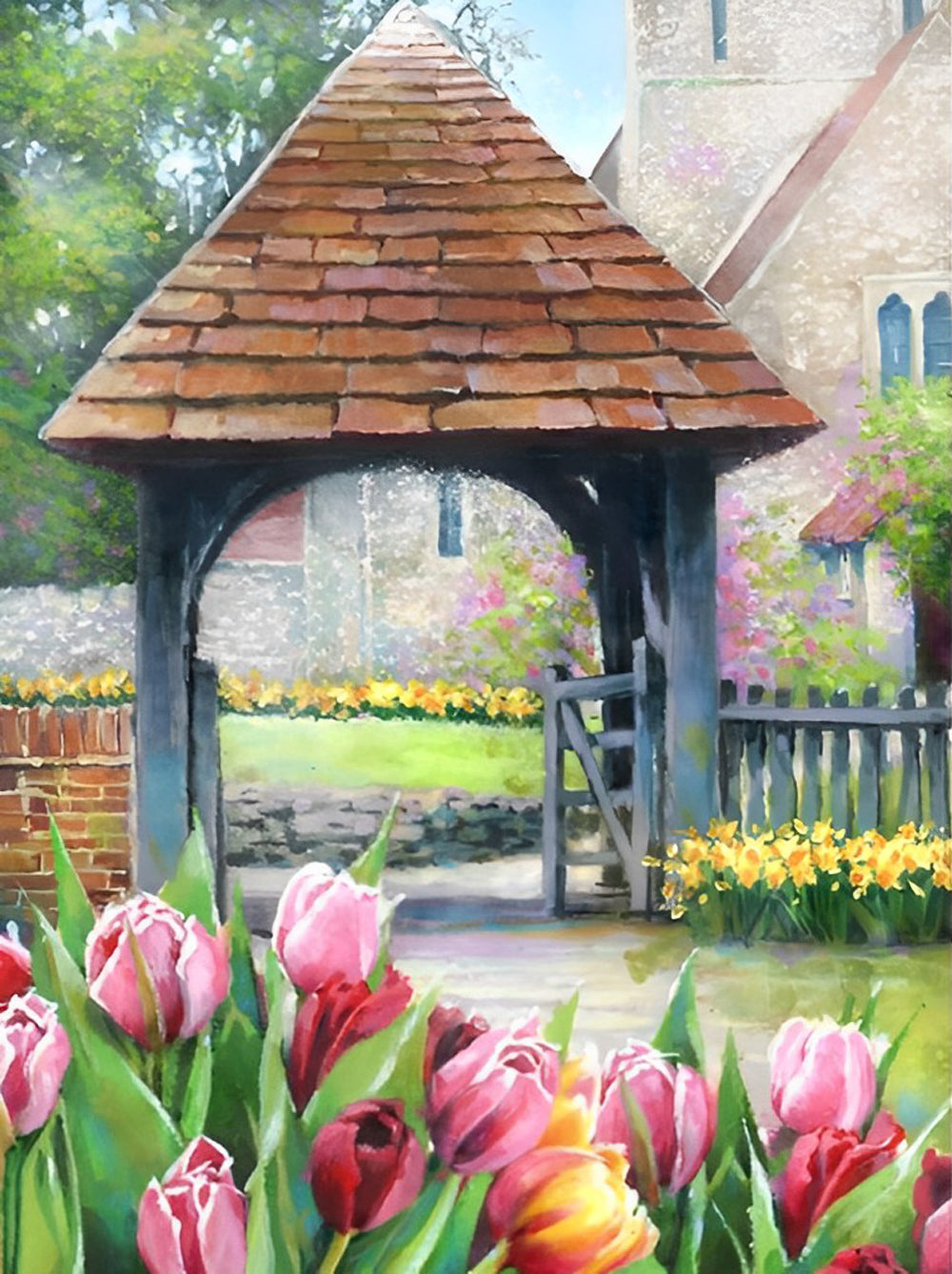 Tulips in the Garden Diamond Painting