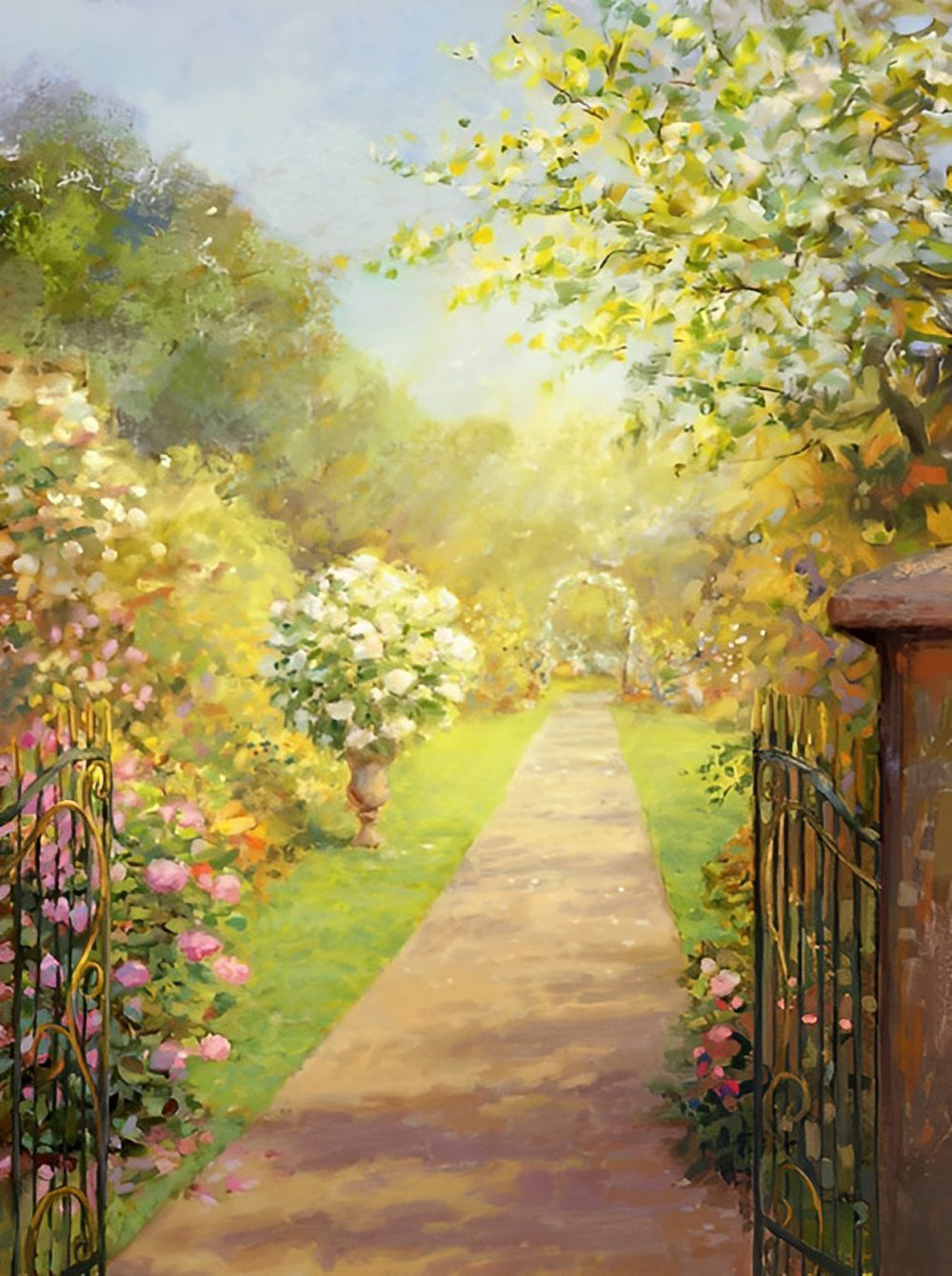 Spring Garden Landscape Diamond Painting