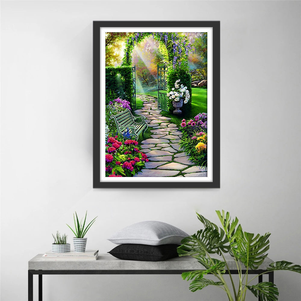 Rose Garden Painting Diamond Painting