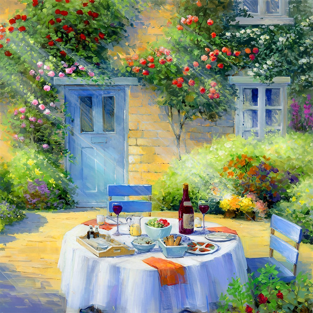Garden Sunshine Lunch Diamond Painting