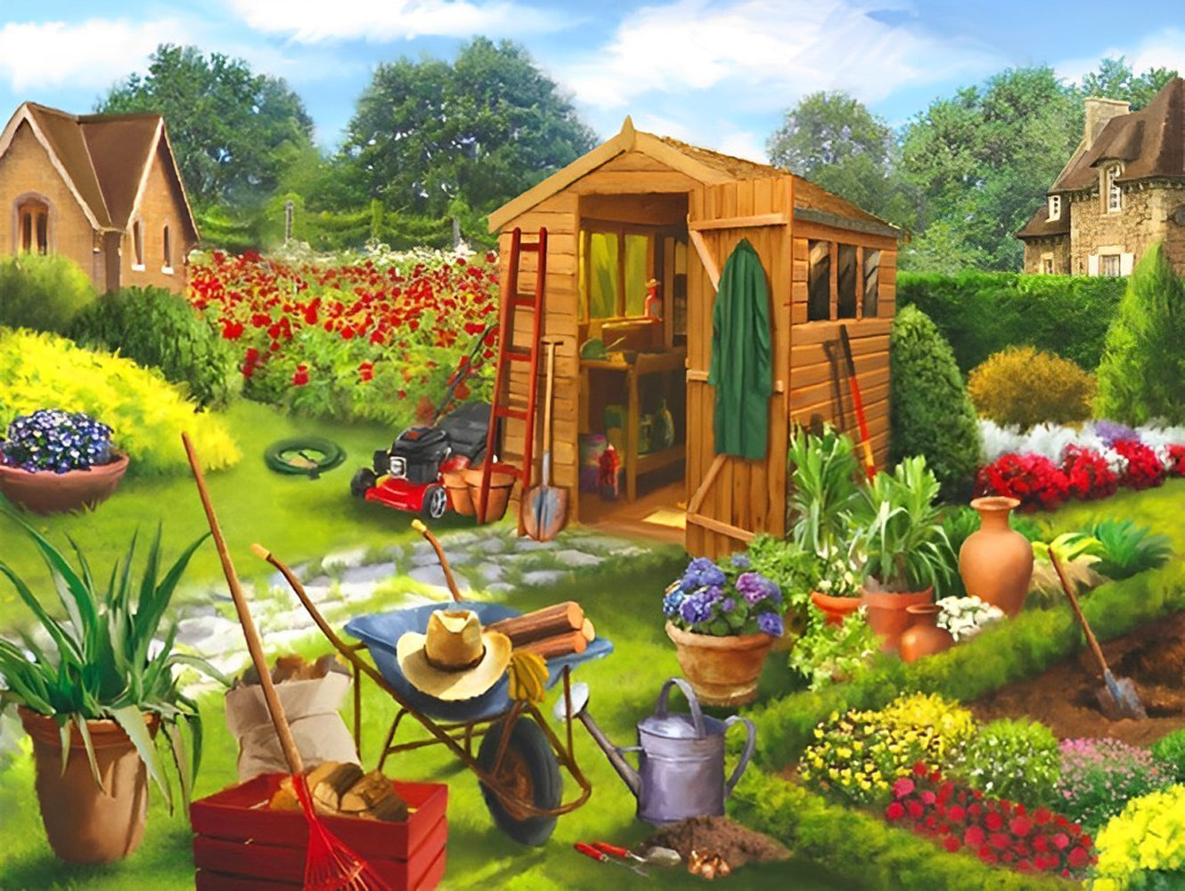 Solve Garden Shed Diamond Painting