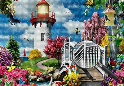 Lighthouse in Summer 5D DIY Diamond Painting Kits