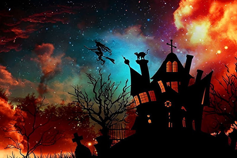 Haunted House and Wonderful Sky Diamond Painting