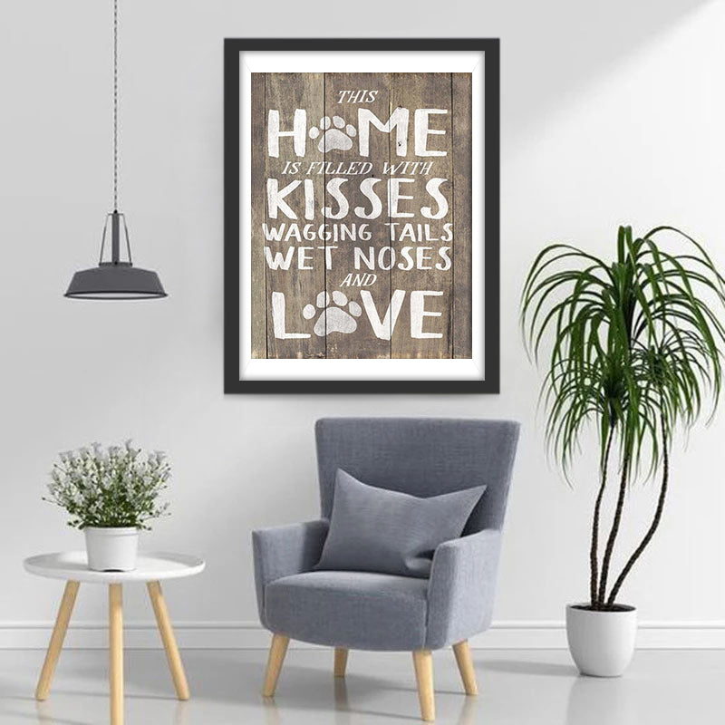 Family and Dog Diamond Painting