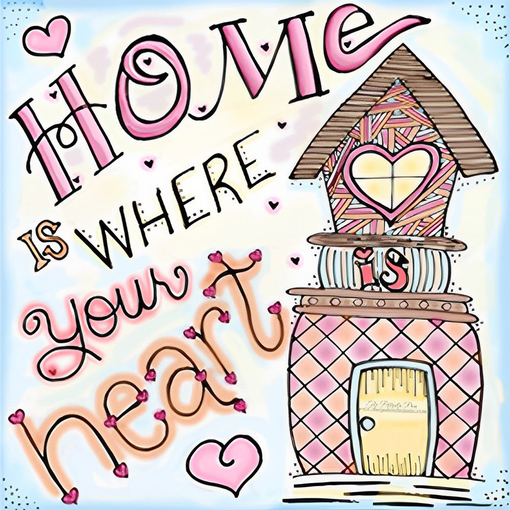 Home and Family Diamond Painting