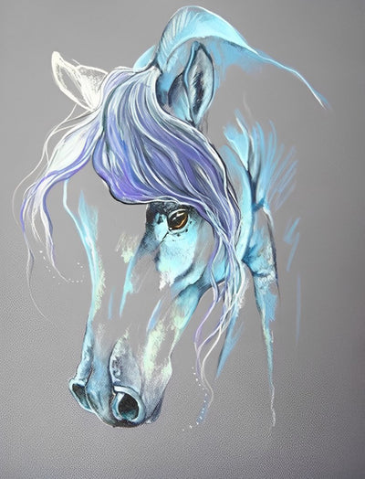 Fantasy Blue Horse Diamond Painting