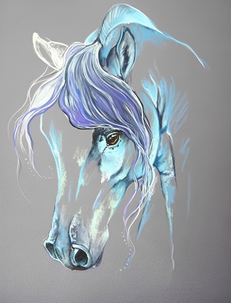Fantasy Blue Horse 5D DIY Diamond Painting Kits