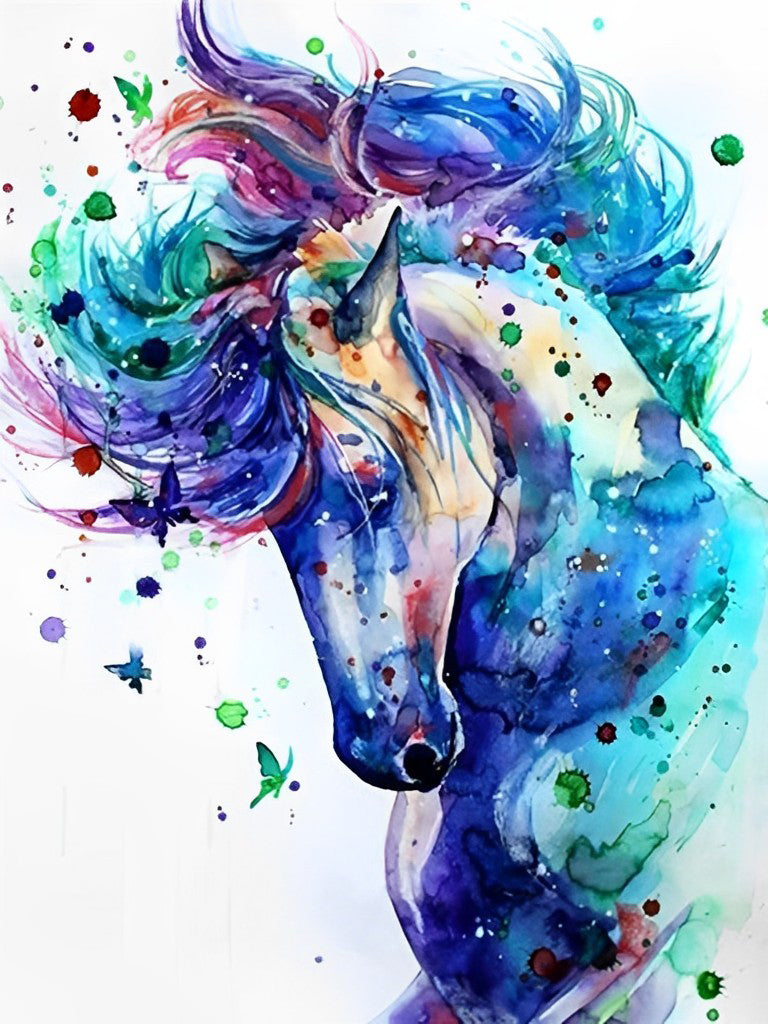 Beautiful Colorful Horse Diamond Painting