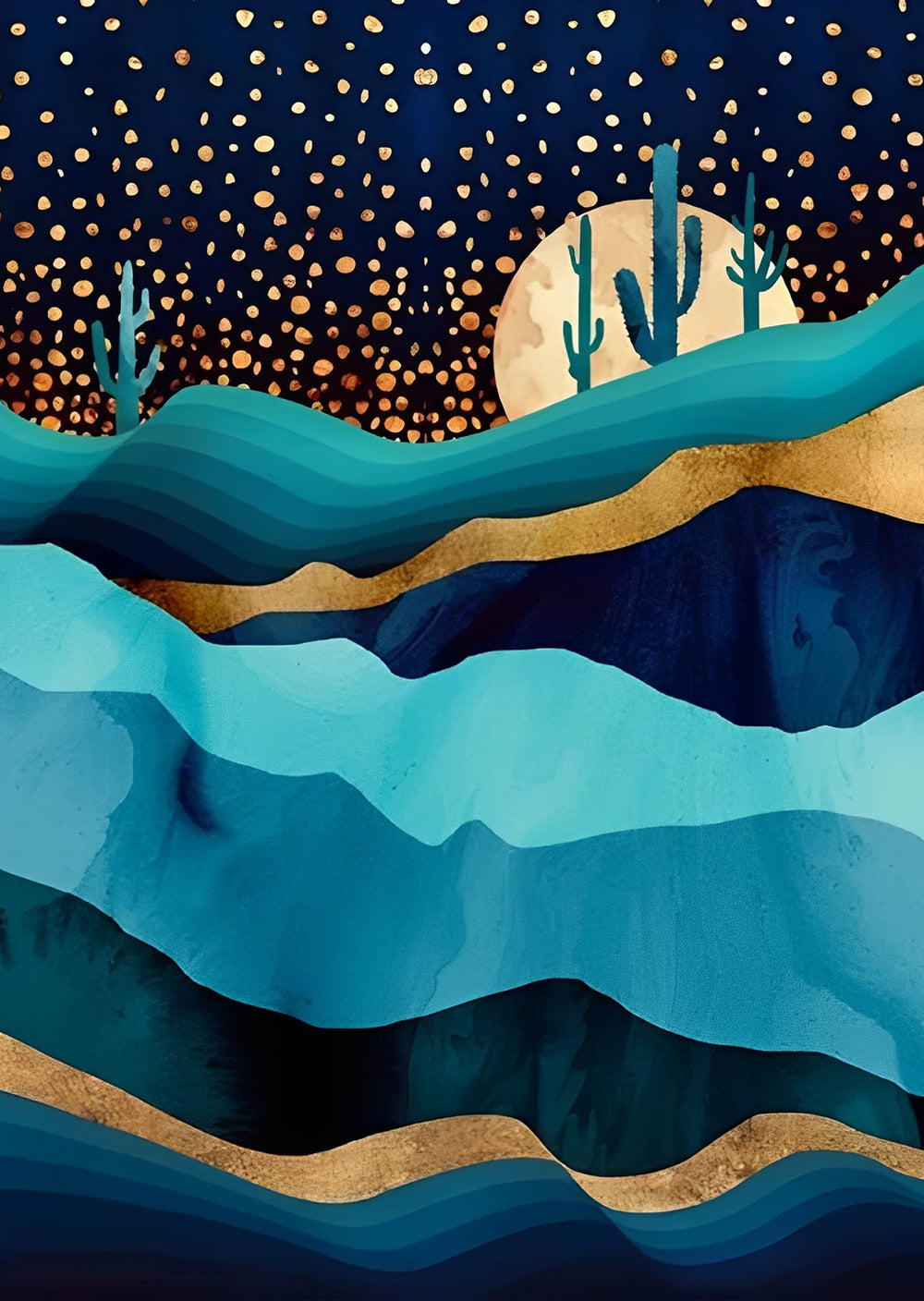 Desert Night nature Diamond Painting