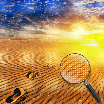 Footprint On Desert Diamond Painting