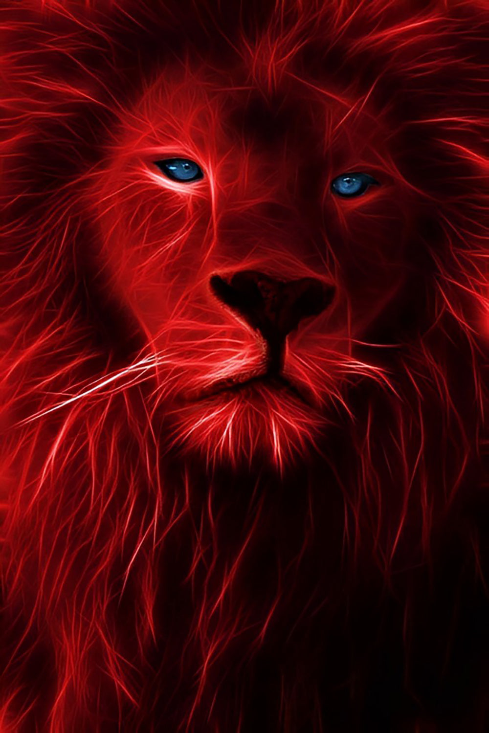 Red Lion Diamond Painting