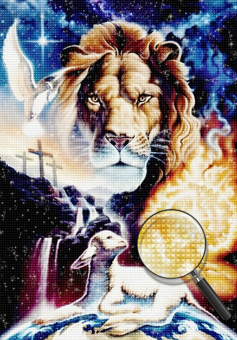 Lion 5D DIY Diamond Painting Kits DPLIOH138