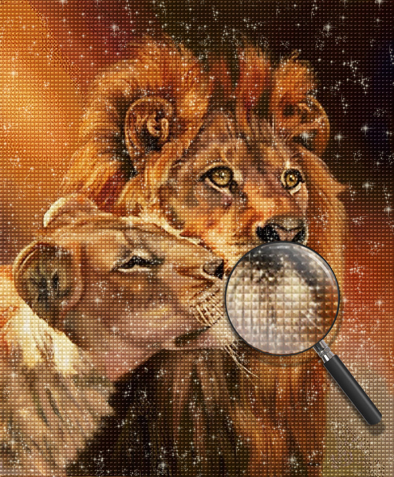 Lion 5D DIY Diamond Painting Kits DPLIOH145