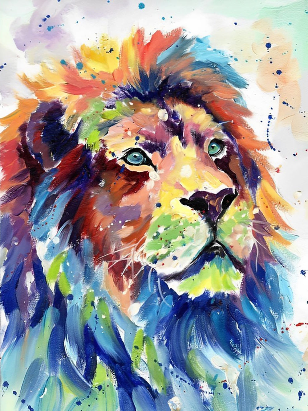 Colorful Lion Oil Painting Diamond Painting