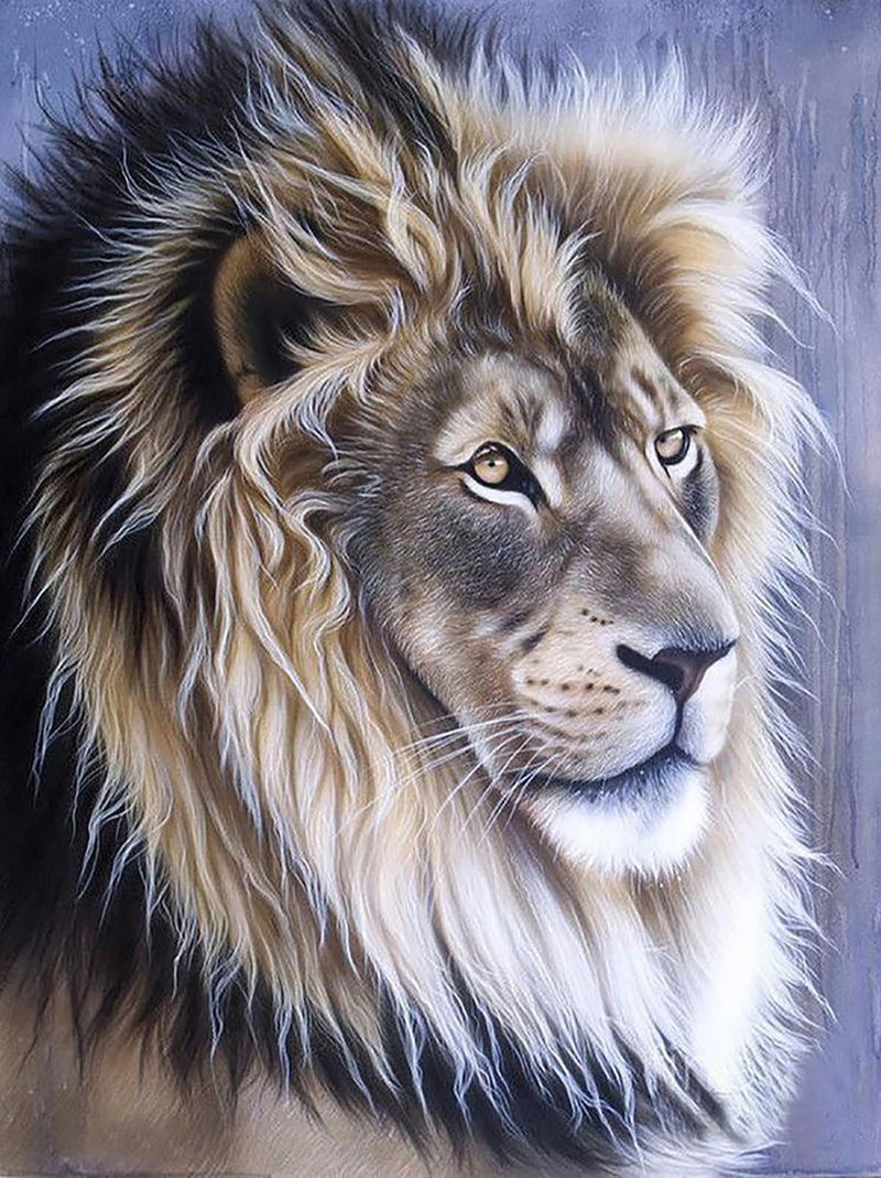 Golden Lion with Long Mane 5D DIY Diamond Painting Kits