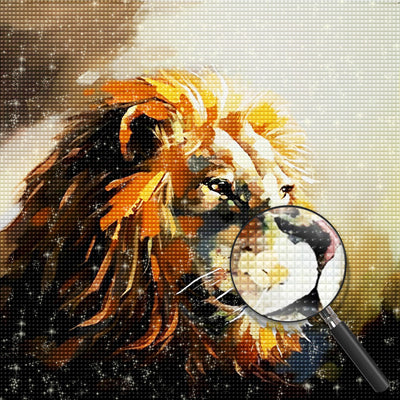 Lion 5D DIY Diamond Painting Kits DPLIOSQR116