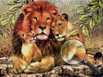 Lion 5D DIY Diamond Painting Kits DPLIOW119