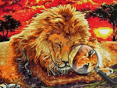 Lion 5D DIY Diamond Painting Kits DPLIOW124