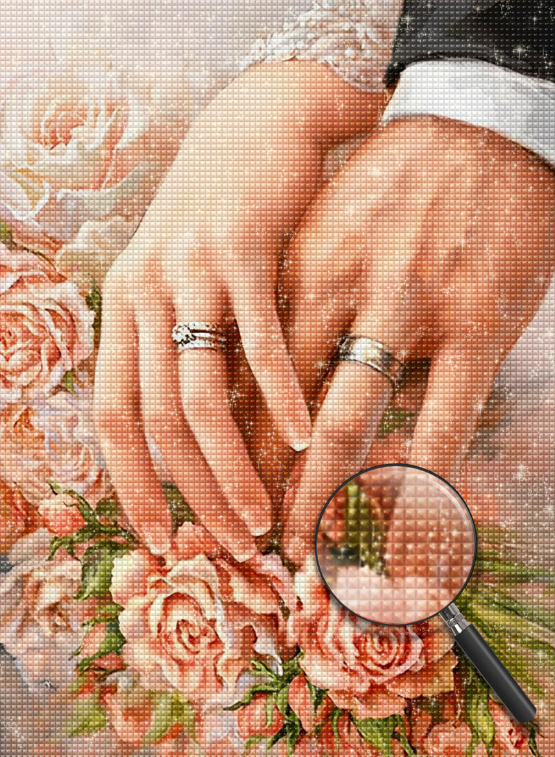 Couple and Roses 5D DIY Diamond Painting Kits