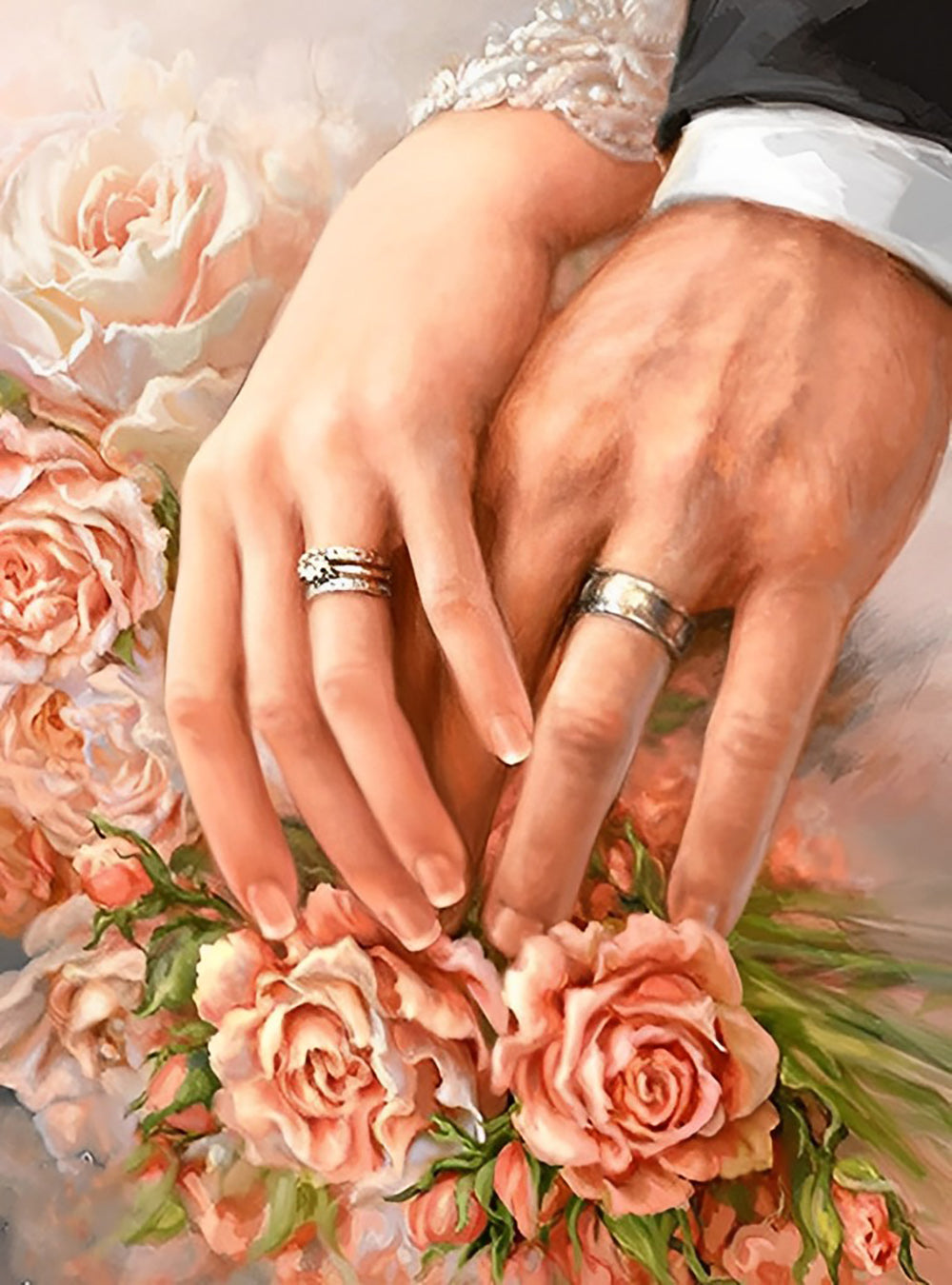 Couple and Roses Diamond Painting