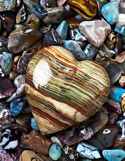 Love Heart Shaped Stone 5D DIY Diamond Painting Kits