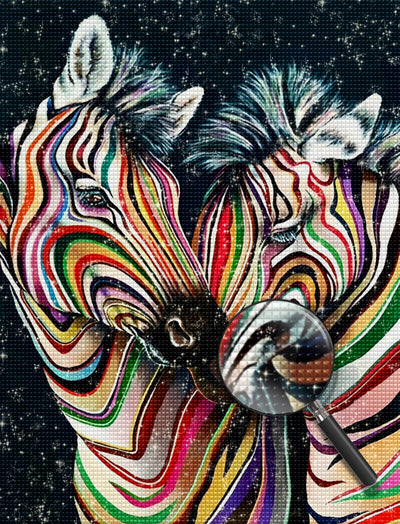 Colorful Zebra Diamond Painting