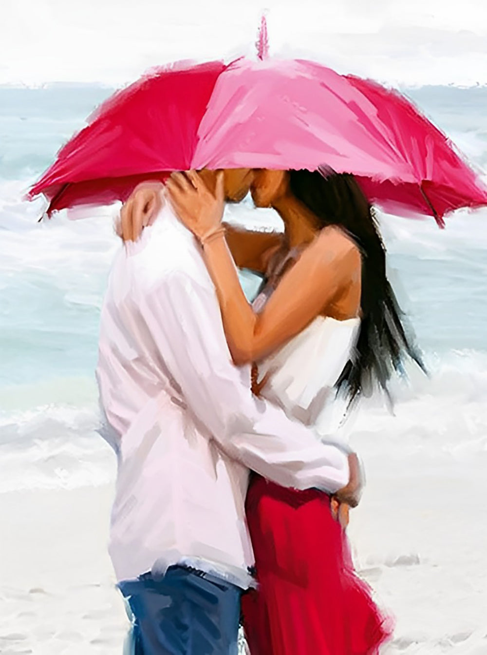 Couple on the Beach Diamond Painting