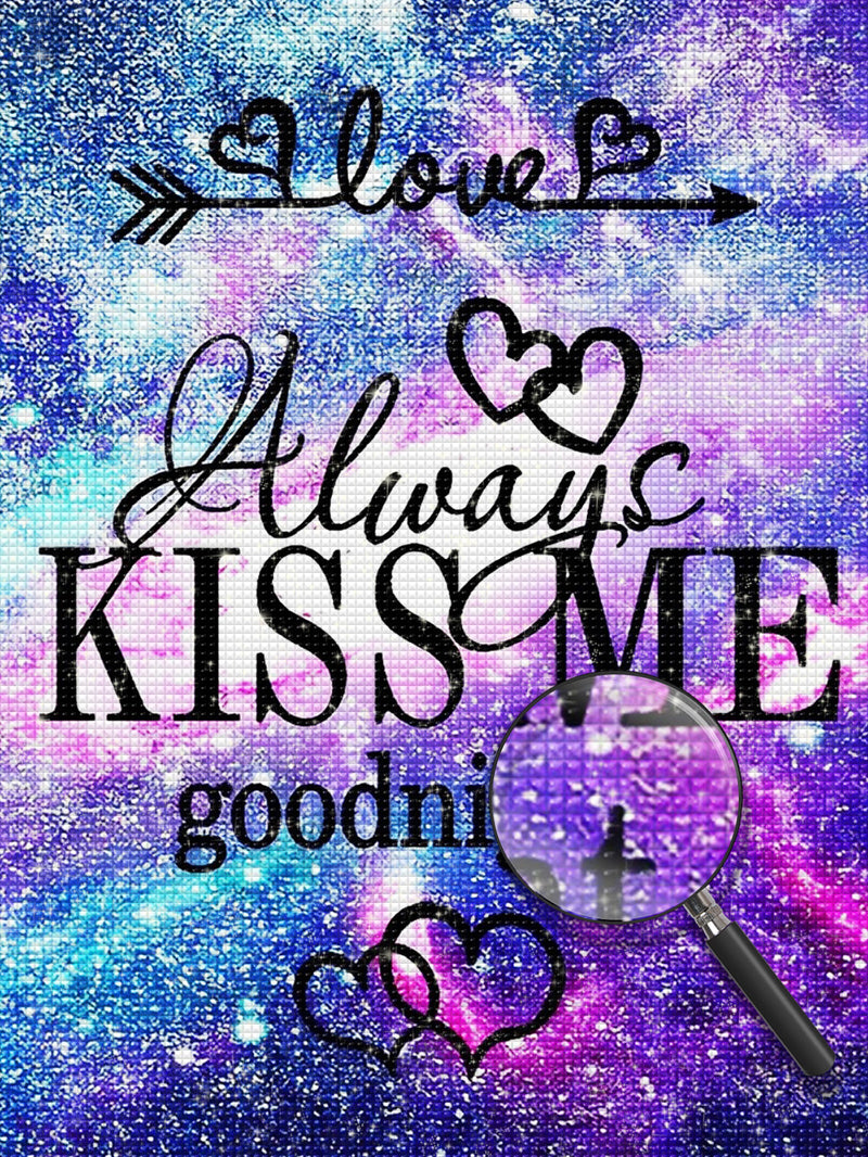 Always Kiss Me Goodnight Love 5D DIY Diamond Painting Kits