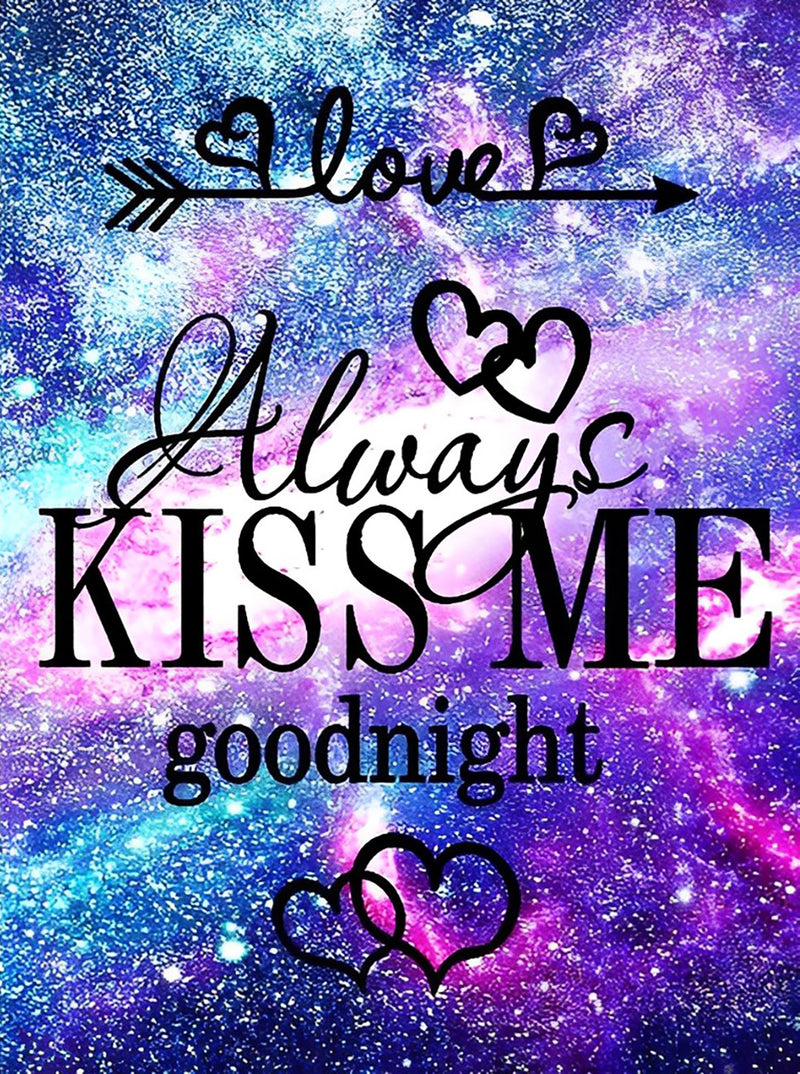 Always Kiss Me Goodnight Love 5D DIY Diamond Painting Kits