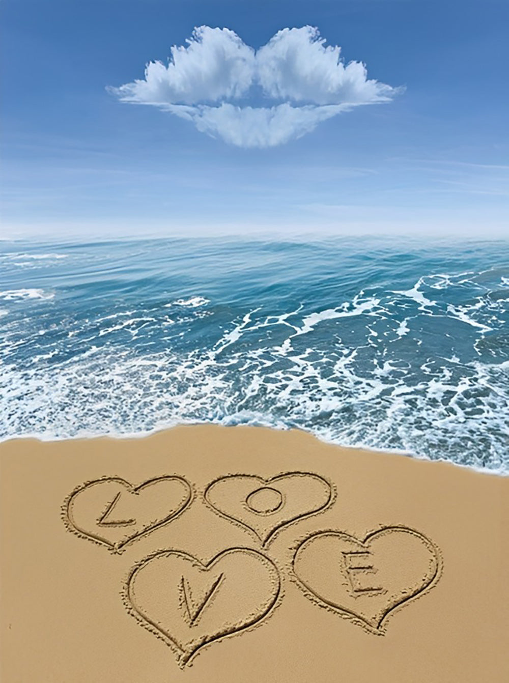 Cloud Shaped Lips Diamond Painting