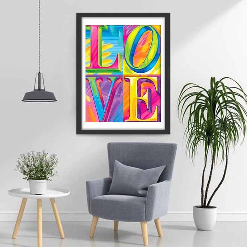 Love Word Diamond Painting
