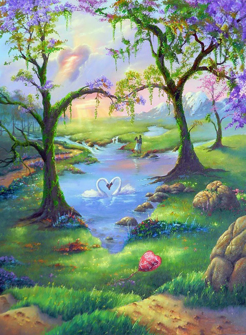 Landscape of Love Diamond Painting