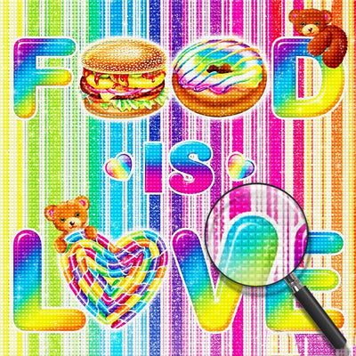Food is Love 5D DIY Diamond Painting Kits