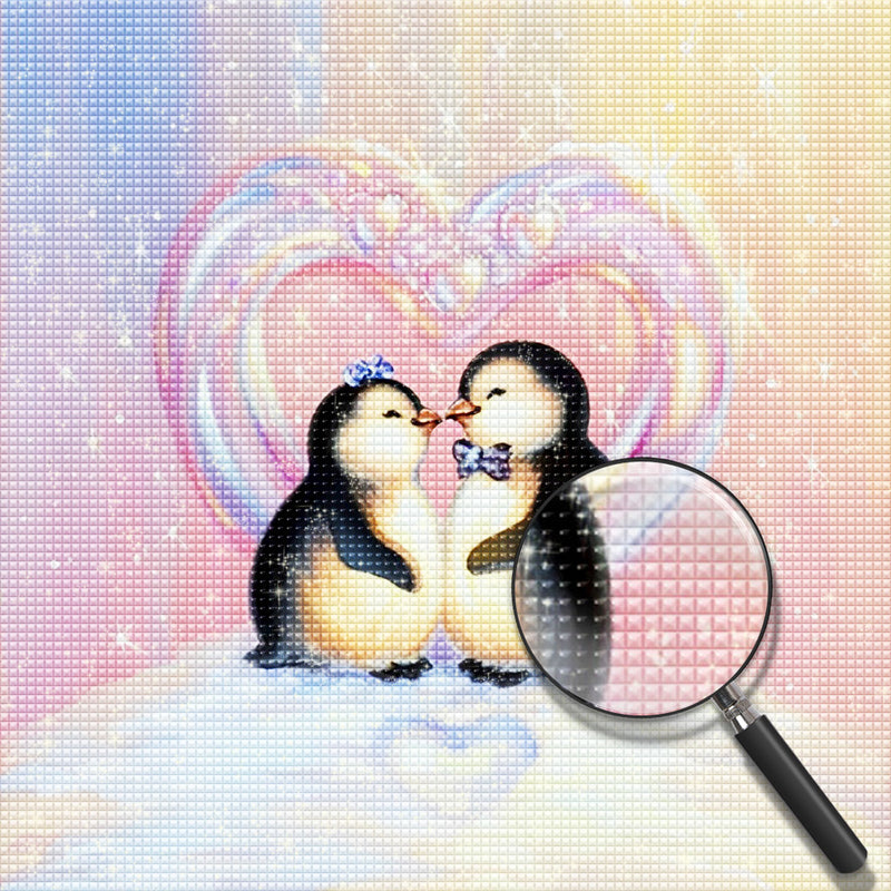 Couple of Penguins Diamond 5D DIY Diamond Painting Kits